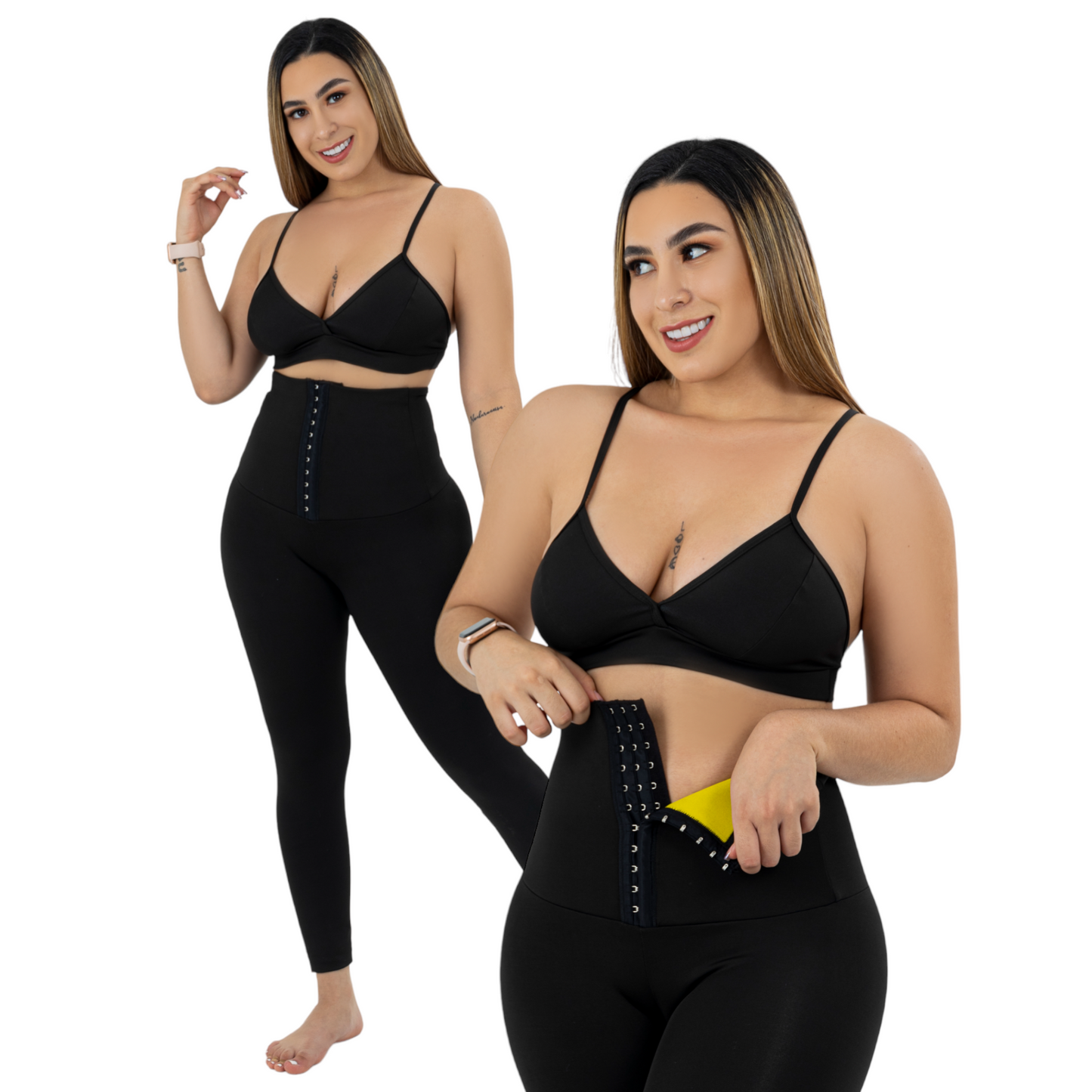 Nuevo LEGGINS FAJA CON BROCHE🔥QUEMA GRASA 🍑Horma LEVANTA COLA